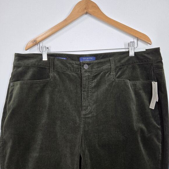 Talbots Simply Flattering Corduroy Jeans 18W Slimming High Waist Straight Leg - Picture 3 of 13